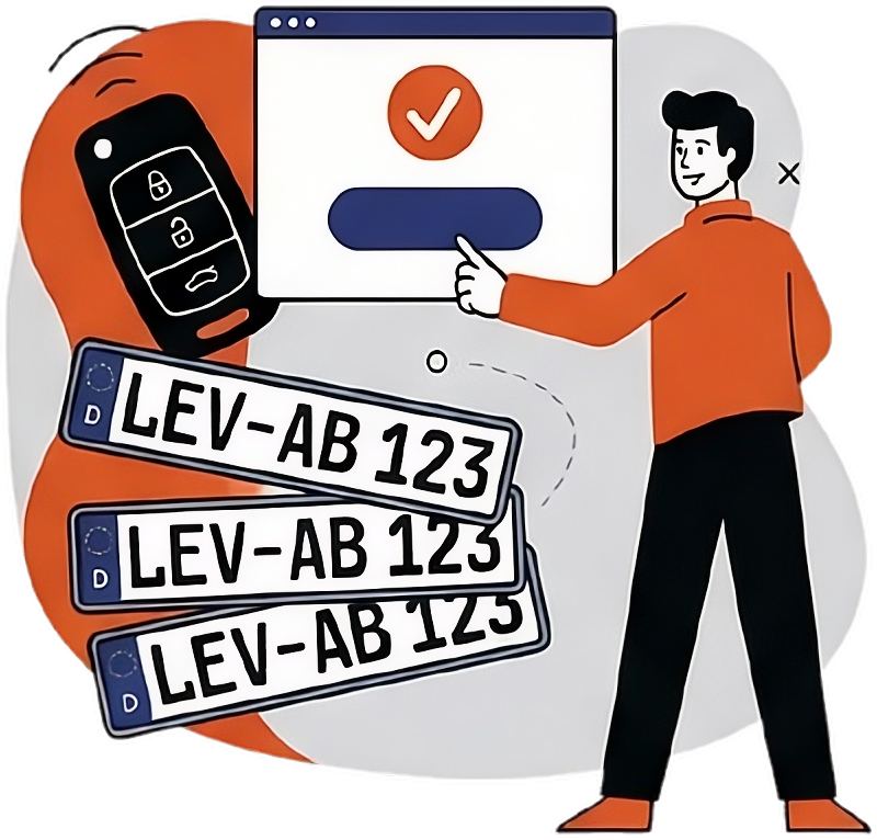 Zulassungsservice online Anmeldo